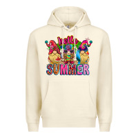 Sandshell Hello summer Gnome Premium Hoodie - CowhideDigitalArt