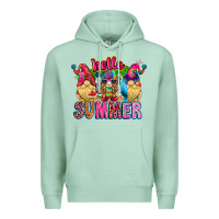 Seafoam Hello summer Gnome Premium Hoodie - CowhideDigitalArt