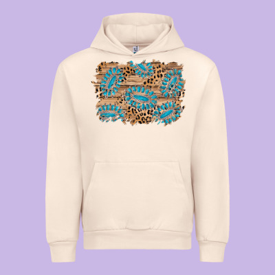 Gemstone Wood Leopard Background Urban Hoodie Designed By Adodesignshop