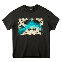 Turquoise, Cowhide Backgraund Heavy Core Tee | Teevron