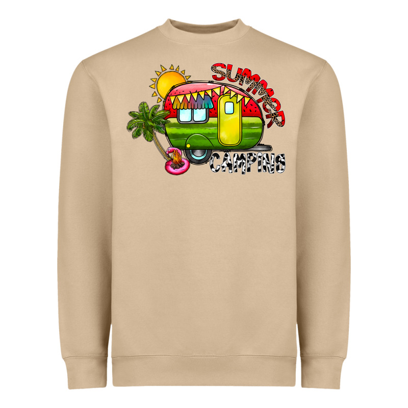Summer Camping Heavyweight Sweatshirt by CowhideDigitalArt | Teevron