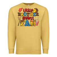 Antique Gold little brother biggest fan Premium Sweatshirt - AdoDesignShop