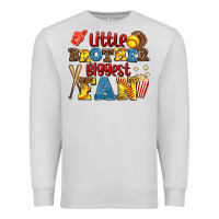 Dove Grey little brother biggest fan Premium Sweatshirt - AdoDesignShop