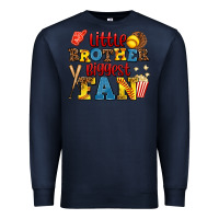 Navy little brother biggest fan Premium Sweatshirt - AdoDesignShop