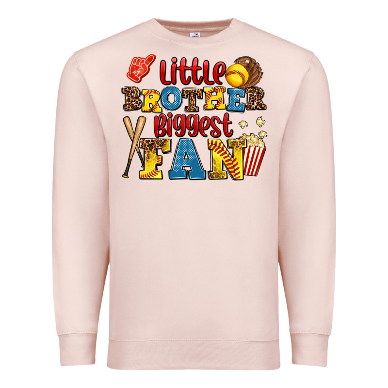 Little Brother Biggest Fan Premium Sweatshirt by AdoDesignShop | Teevron
