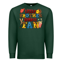 Sports Green little brother biggest fan Premium Sweatshirt - AdoDesignShop