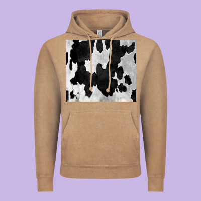 Black White Cowhide Tumbler Vintage Hoodie Designed By Cowcowdesign