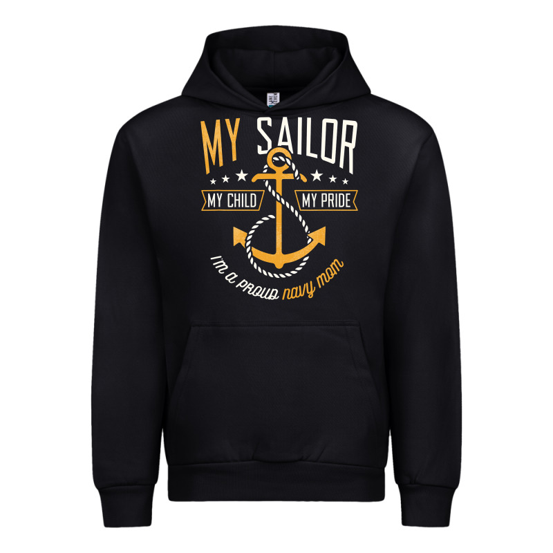 Proud Navy Mother For Moms Of Sailors Proud Mom Navy Family Urban Hoodie by longCreatives | Teevron