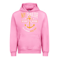 Fuchsia Pink Proud Navy Mother for Moms of Sailors Proud Mom Navy Family Urban Hoodie - longCreatives