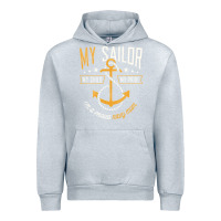 Heather Grey Proud Navy Mother for Moms of Sailors Proud Mom Navy Family Urban Hoodie - longCreatives