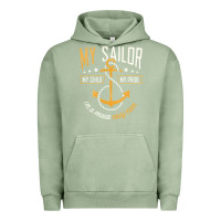 Pigment Oil Green Proud Navy Mother for Moms of Sailors Proud Mom Navy Family Urban Hoodie - longCreatives
