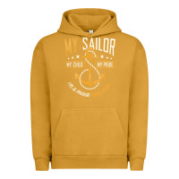 Pigment Peanut Butter Proud Navy Mother for Moms of Sailors Proud Mom Navy Family Urban Hoodie - longCreatives