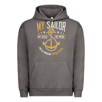 Pigment Tornado Proud Navy Mother for Moms of Sailors Proud Mom Navy Family Urban Hoodie - longCreatives