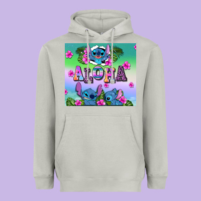 Aloha Stitch Heavyweight Hoodie Designed By Adodesignshop
