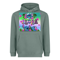 Sage aloha stitch Heavyweight Hoodie - AdoDesignShop