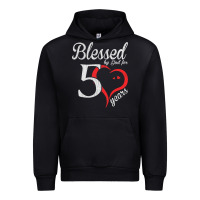 Black Vintage 50th Birthday Blessed By God For 50 Years Birthday Urban Hoodie - longCreatives