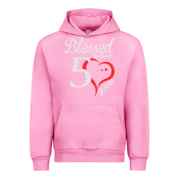 Fuchsia Pink Vintage 50th Birthday Blessed By God For 50 Years Birthday Urban Hoodie - longCreatives