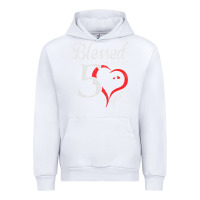 White Vintage 50th Birthday Blessed By God For 50 Years Birthday Urban Hoodie - longCreatives