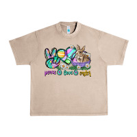 French Oak Peace love Easter Day Urban Heavy Tee - CowGirlArtShop