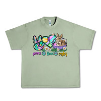 Oil Green Peace love Easter Day Urban Heavy Tee - CowGirlArtShop