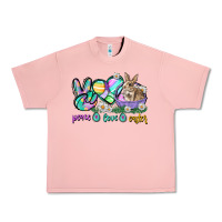 Salmon Peace love Easter Day Urban Heavy Tee - CowGirlArtShop