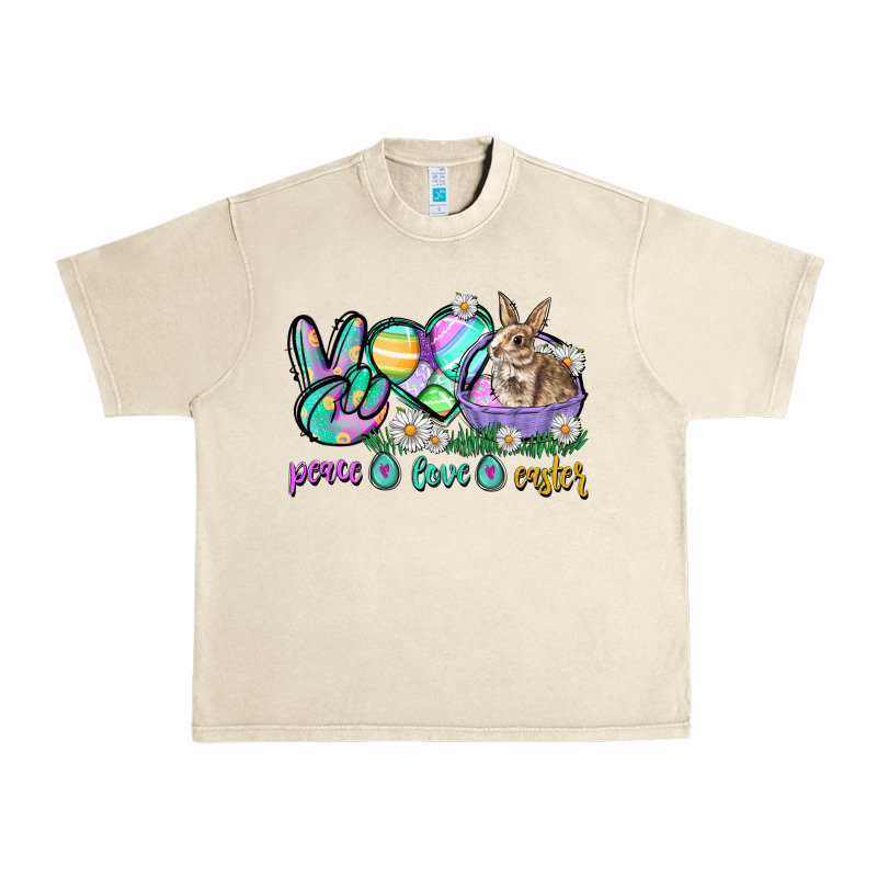 Peace Love Easter Day Urban Heavy Tee by CowGirlArtShop | Teevron