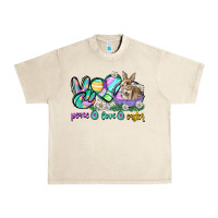 Sandshell Peace love Easter Day Urban Heavy Tee - CowGirlArtShop