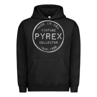 Pigment Black Pyrex Mark  Vintage Collector Made in USA Urban Hoodie - longCreatives