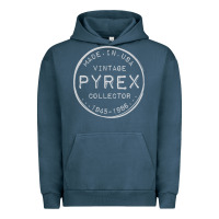 Pigment Midnight Navy Pyrex Mark  Vintage Collector Made in USA Urban Hoodie - longCreatives