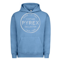 Pigment Pebble Blue Pyrex Mark  Vintage Collector Made in USA Urban Hoodie - longCreatives