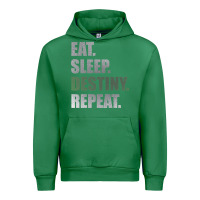 Emerald Destiny  Eat Sleep Destiny Repeat Short Sleeve Urban Hoodie - longCreatives