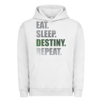 Pigment Lunar Rock Destiny  Eat Sleep Destiny Repeat Short Sleeve Urban Hoodie - longCreatives