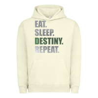 Pigment Pistachio Destiny  Eat Sleep Destiny Repeat Short Sleeve Urban Hoodie - longCreatives