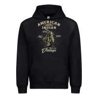 Vintage American Motorcycle Indian For Old Biker Gifts Urban Hoodie | Teevron