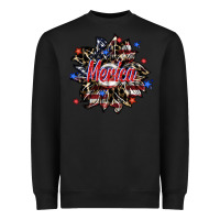 Black merica Heavyweight Sweatshirt - SublimationCraftShop