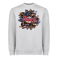 Heather Grey merica Heavyweight Sweatshirt - SublimationCraftShop