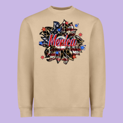 Merica Heavyweight Sweatshirt Designed By Sublimationcraftshop
