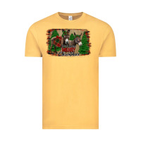 Vintage Mustard donkey christmas Vintage Tee - Jasminsmagicworld