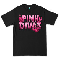 Black Pink Divas Breast Cancer Premium Tee - NancyCooperArtShop