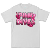 Dove Grey Pink Divas Breast Cancer Premium Tee - NancyCooperArtShop