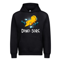 Black Dino Sore Funny Dinosaur Workout Gym Fitness Lifting Urban Hoodie - longCreatives