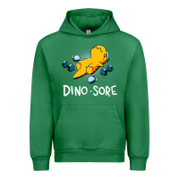 Emerald Dino Sore Funny Dinosaur Workout Gym Fitness Lifting Urban Hoodie - longCreatives