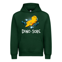 Forest Green Dino Sore Funny Dinosaur Workout Gym Fitness Lifting Urban Hoodie - longCreatives