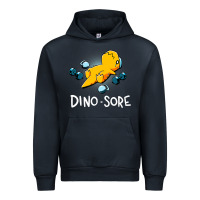 Navy Dino Sore Funny Dinosaur Workout Gym Fitness Lifting Urban Hoodie - longCreatives