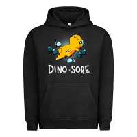 Pigment Black Dino Sore Funny Dinosaur Workout Gym Fitness Lifting Urban Hoodie - longCreatives