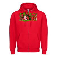 Red st patricks love heifer Zipper Hoodie - Artiststas