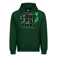 Forest Green Dirt Modified Racing Apparel Sprint Car Dirt Track Racing Urban Hoodie - longCreatives