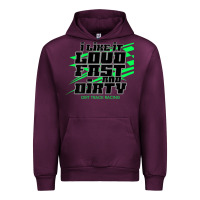 Mauve Wine Dirt Modified Racing Apparel Sprint Car Dirt Track Racing Urban Hoodie - longCreatives