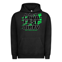 Pigment Black Dirt Modified Racing Apparel Sprint Car Dirt Track Racing Urban Hoodie - longCreatives