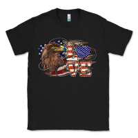 Black Love America Eagle 4th of july Classic Tee - HowdyJamesFarm